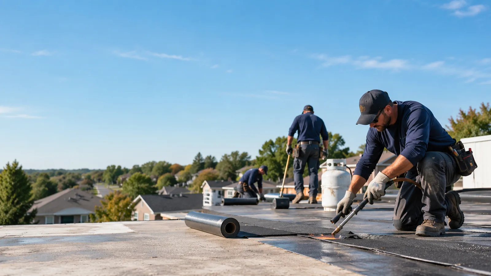 Flat Roof Leak Repair providers in Forest, IN